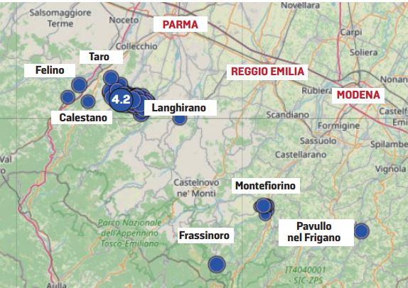 Terremoto, oltre 120 scosse. Tra Reggio e la Val d’Enza scuole sotto osservazione
