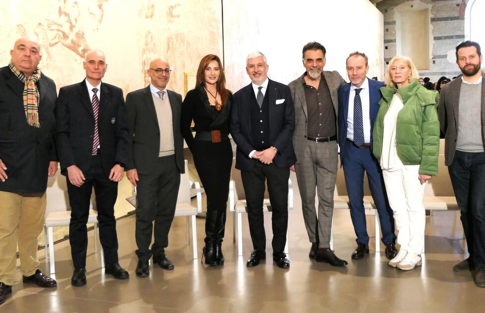 Nella foto i protagonisti della puntata della Pisaniana dedicata alla Piazza dei Miracoli