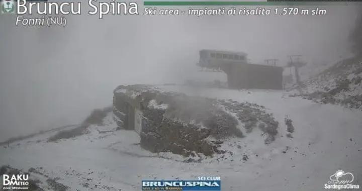 Piove sull’isola e sul Gennargentu ritorna la neve
