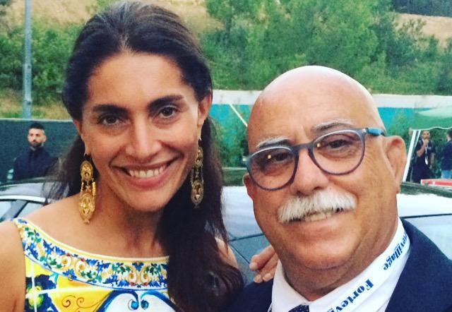 
	Enzo Fortunato con l'attrice Caterina Murino

