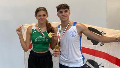 Laura Frattaroli e Diego Nappi sono campioni italiani allievi indoor