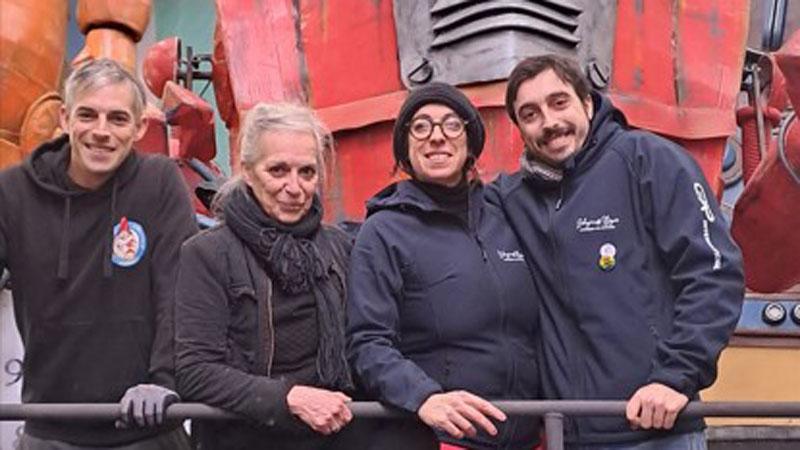 Da sinistra: Sebastian Lebigre, Corinne Roger, Elodie e Benjamin Lebigre