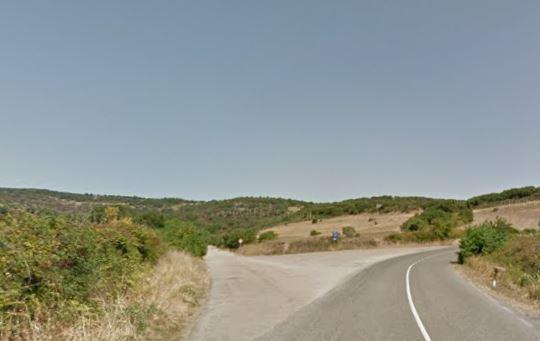 L’ingresso alla strada rurale di Badde Orca
