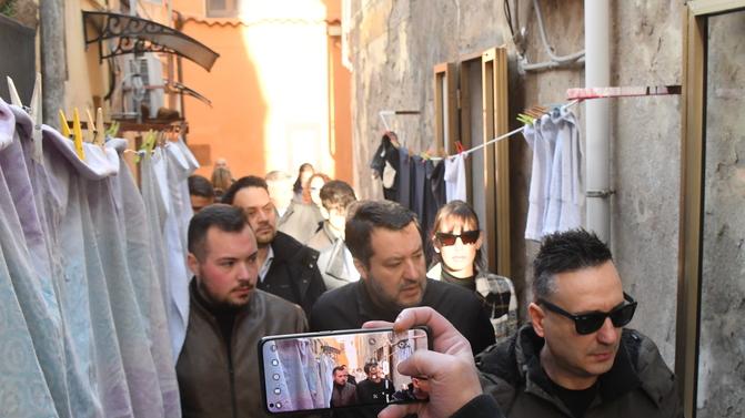 Matteo Salvini a Sassari: «Militari contro lo spaccio»