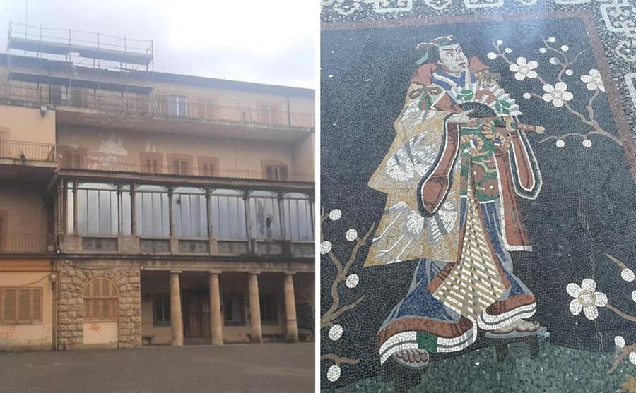 Livorno, la Asl mette in sicurezza villa Rodocanacchi. Il direttore amministrativo: «Sarebbe bello far ammirare il mosaico»