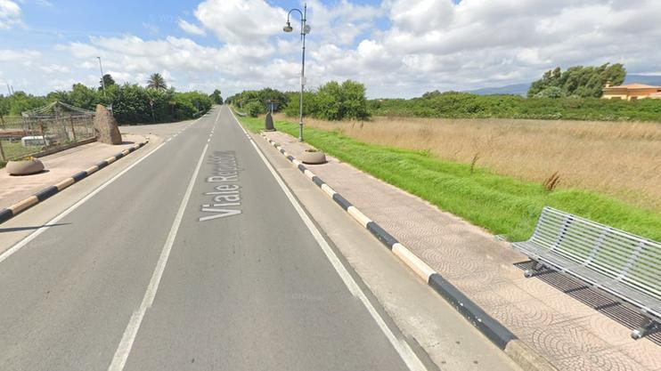 
	Viale Repubblica all&#39;uscita di San Nicol&ograve; d&#39;Arcidano sulla strada 126 (immagine da Google Maps)

