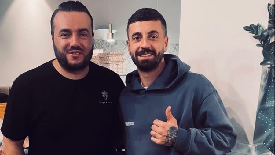 
	Mario Hajro insieme a Ciccio Caputo

