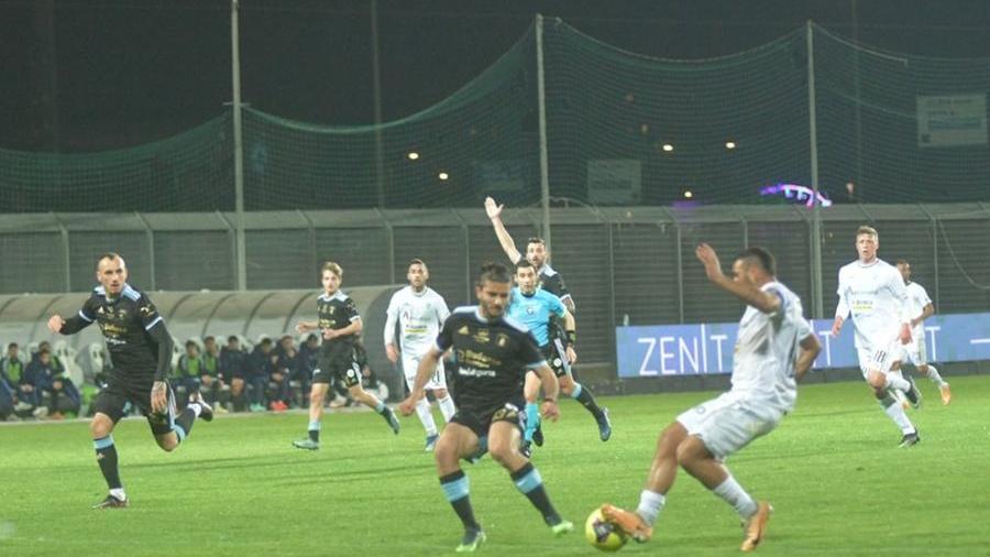 L’Olbia pareggia in casa con l’Entella