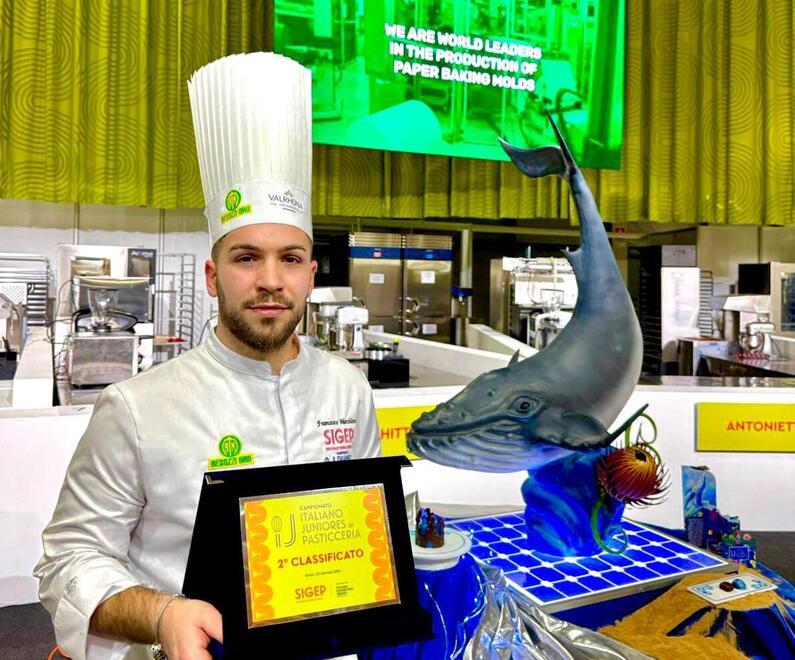 Pasticcieri, Francesco è il secondo miglior giovane d’Italia: dove lavora e il dolce premiato (la balena Molly)