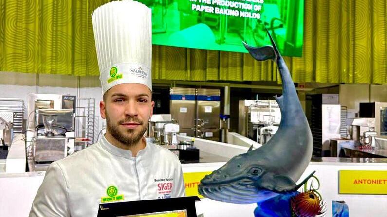 Pasticcieri, Francesco è il secondo miglior giovane d’Italia: dove lavora e il dolce premiato (la balena Molly)