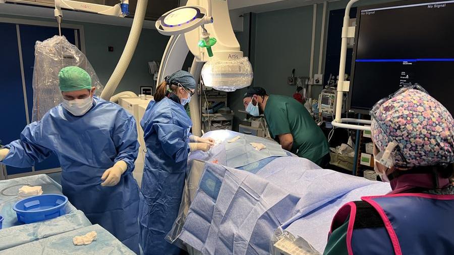 L'intervento in Cardiologia all'ospedale San Martino di Oristano