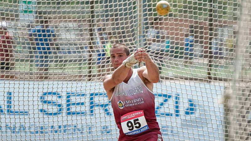 Lorenzo Bigazzi, suo il risultato più eclatante con il record di 59.61 metri nel martello