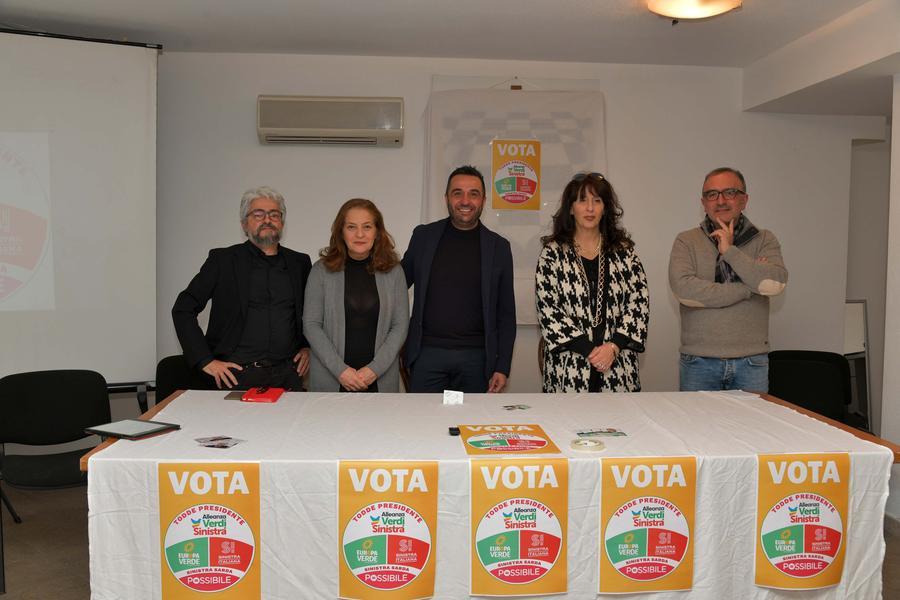 
	I candidati della lista Alleanza Verdi Sinistra che sostengono Alessandra Todde

