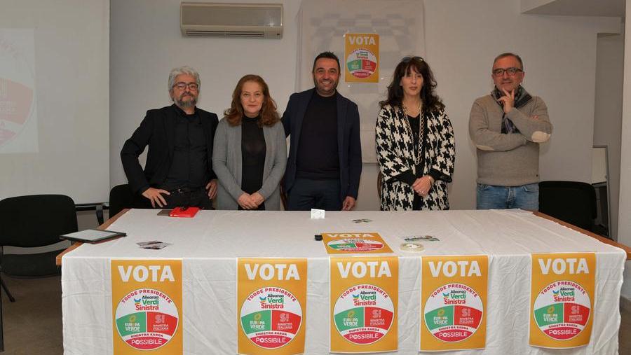 
	I candidati della lista Alleanza Verdi Sinistra che sostengono Alessandra Todde

