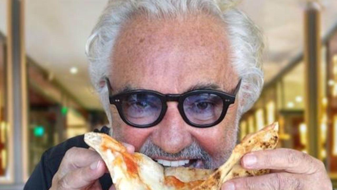 Flavio Briatore con la sua Crazy Pizza