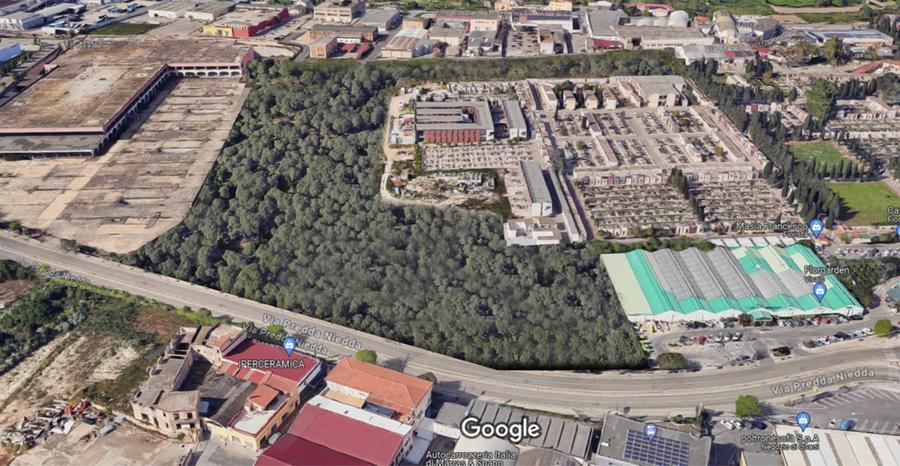 
	Il rendering del bosco cimiteriale attorno all'attuale camposanto

