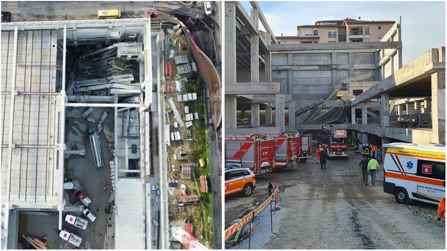 Morti nel cantiere dell’Esselunga, il crollo visto da due prospettive