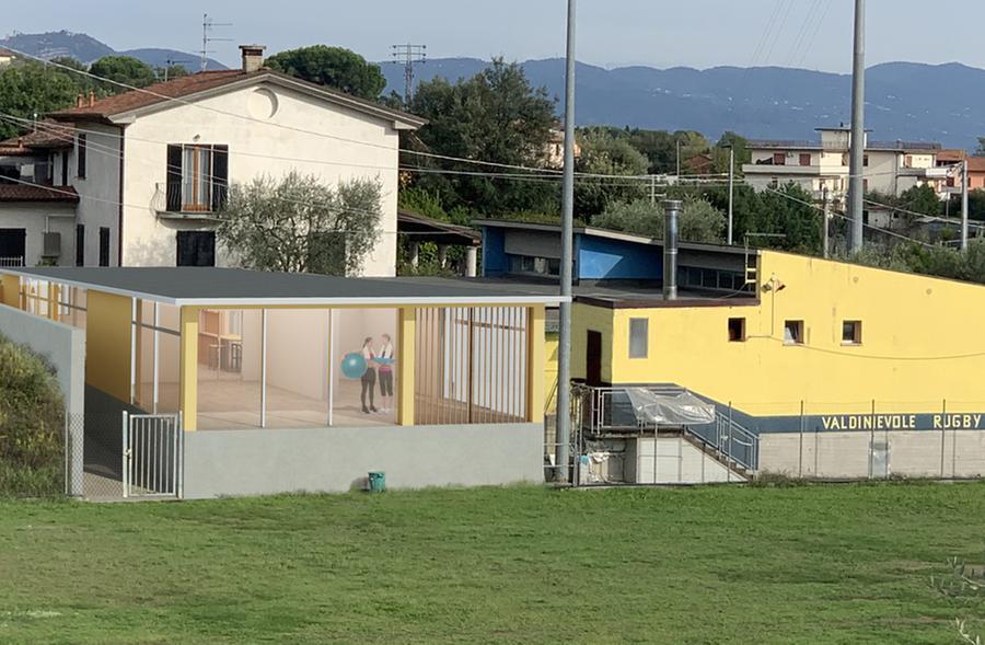 
	Il rendering della nuova club house

