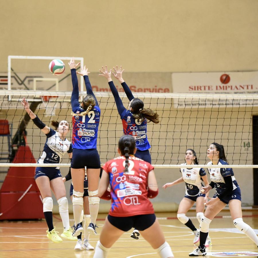 
	Le ragazze della Liberi e Forti in campo contro Ambra Cavallini Volley dello scorso 14 gennaio (foto Enzo Oliveri)

