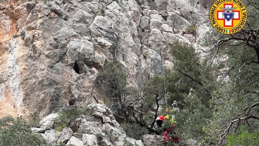 L'intervento degli uomini del Soccorso alpino e speleologico