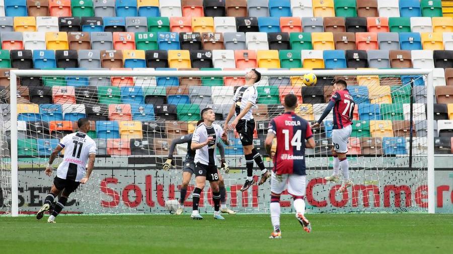 Il Cagliari pareggia a Udine, un punticino per ripartire