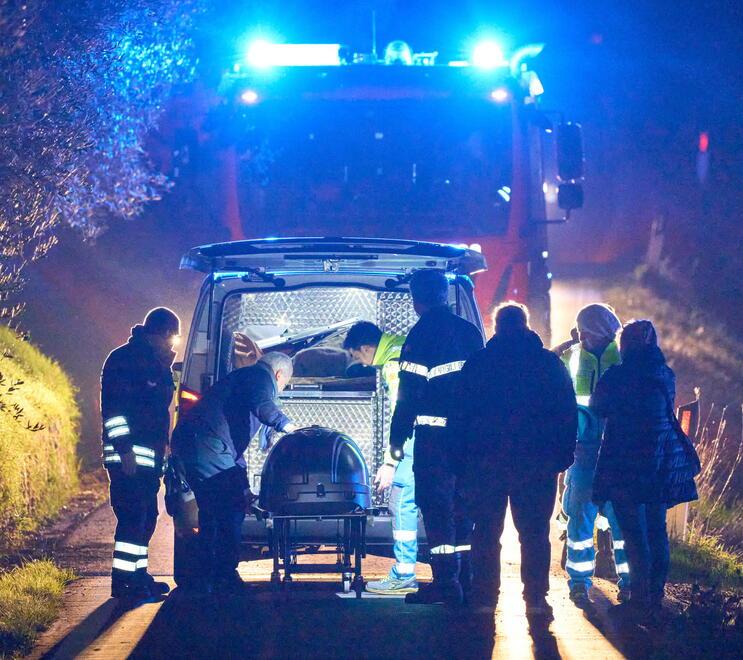 
	La rimozione della salma nella frazione di Sant&rsquo;Ansano

