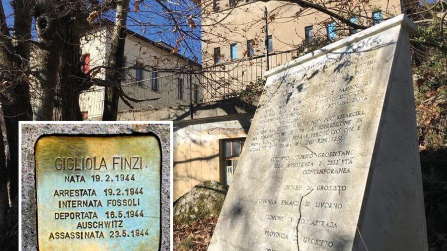 La pietra d’inciampo di Livorno dedicata a Gigliola e l’ex campo di internamento di Roccatederighi