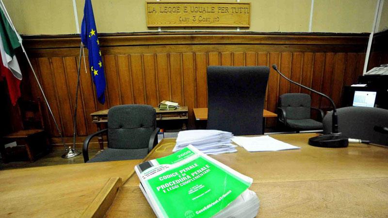 Un’aula di tribunale (foto d’archivio)
