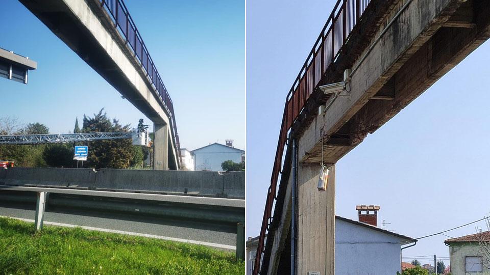 Camion troppo alto, lesionato il sovrappasso: chiusa la tangenziale a Pistoia