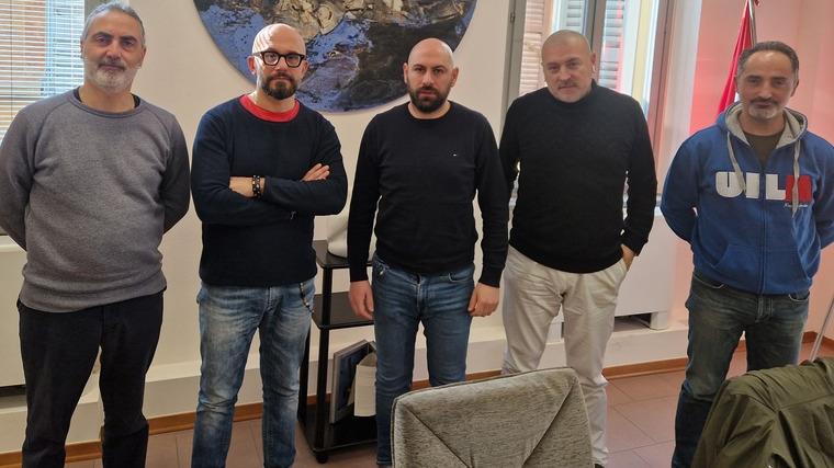 I delegati di Cgil e Uil Reggio Emilia