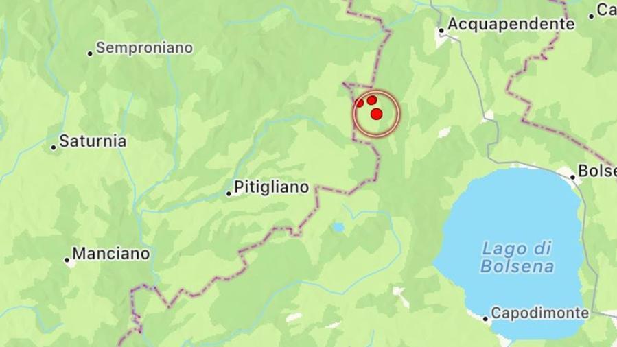 Terremoto al confine tra Toscana e Lazio