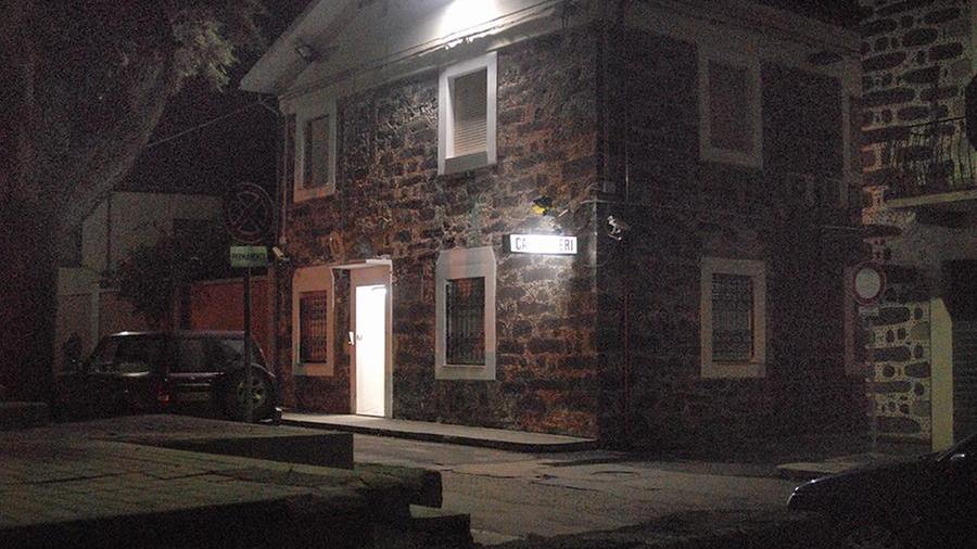 La caserma dei carabinieri di Sedilo