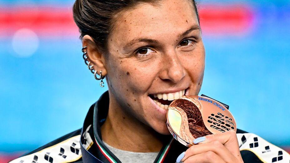 Sara Franceschi con la sua medaglia (foto Masini)