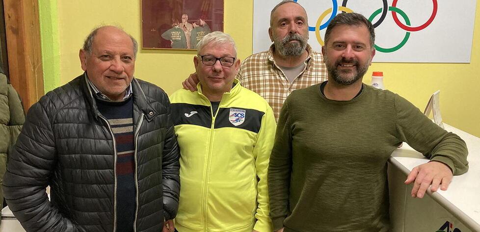 Nella foto da sinistra Giuseppe Cortese Roberto Romani Marco Giomi e Rudy Principi