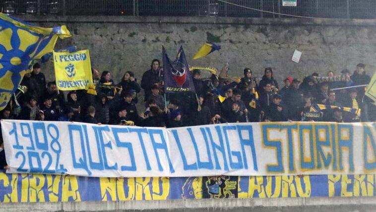 Uno scorcio dei tifosi in curva Nord