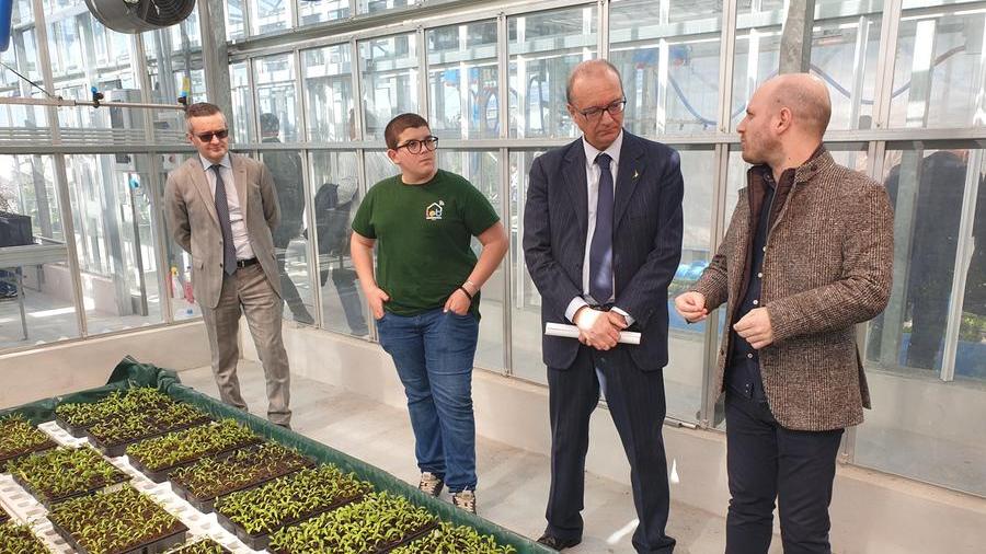 Sassari il ministro dell'Istruzione Giuseppe Valditara in visita all'Istituto Tecnico Agrario Pellegrini