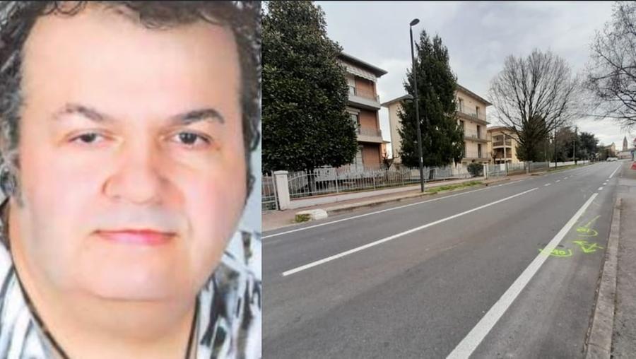 
	La vittima Giovanni Rinaldini e il luogo dell'incidente

