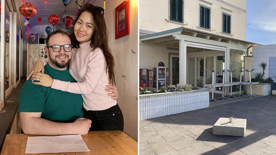 
	Fabio Cosci Titolare del ristorante Da&rsquo; Vi&rsquo; a Marina di Cecina e l'esterno del bar Girasole


