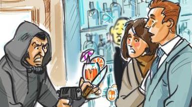 La vignett dell'accatudo che pubblicammo nel 2018, di vignettista Mauro Moretti