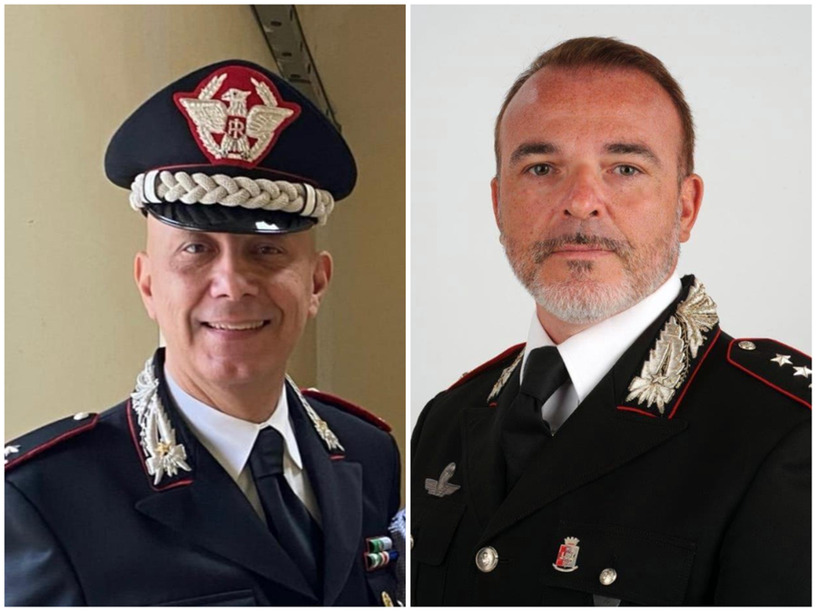 Da sinistra: il generale Michele Tamponi e il colonnello Daniele Credidio