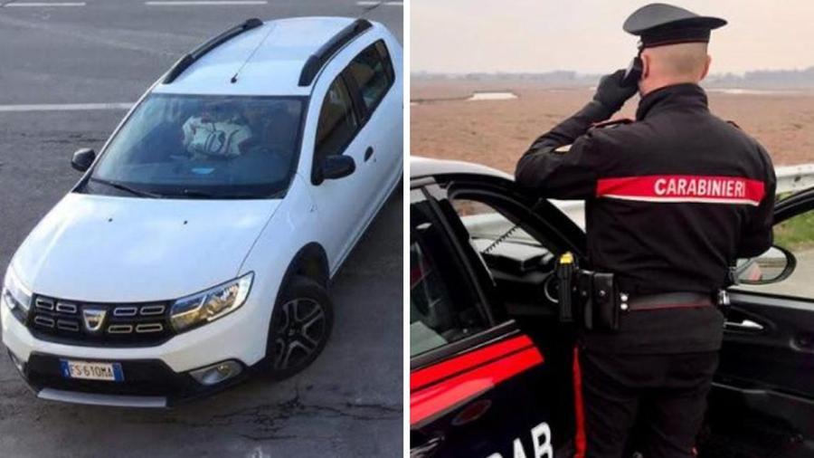 
	A sinistra l'auto rubata all'anziana

