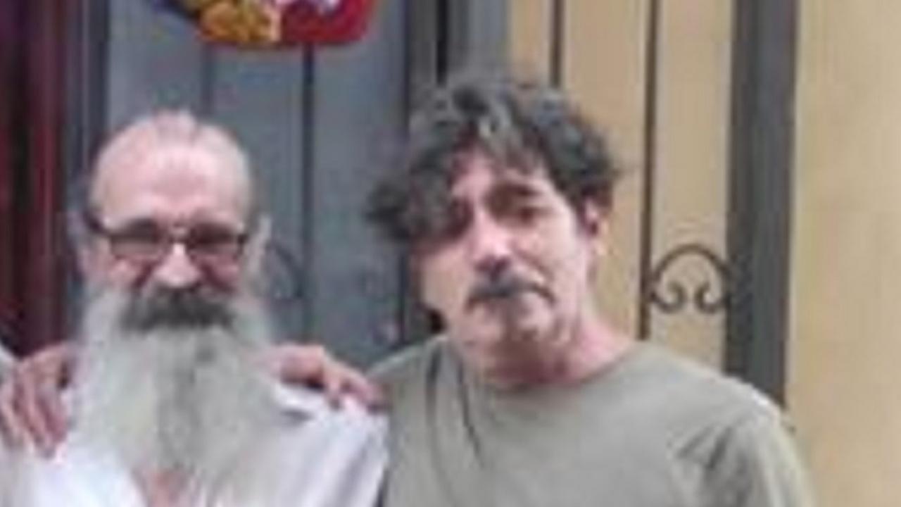 Sergio Adami, a sinistra, con Bobo Rondelli