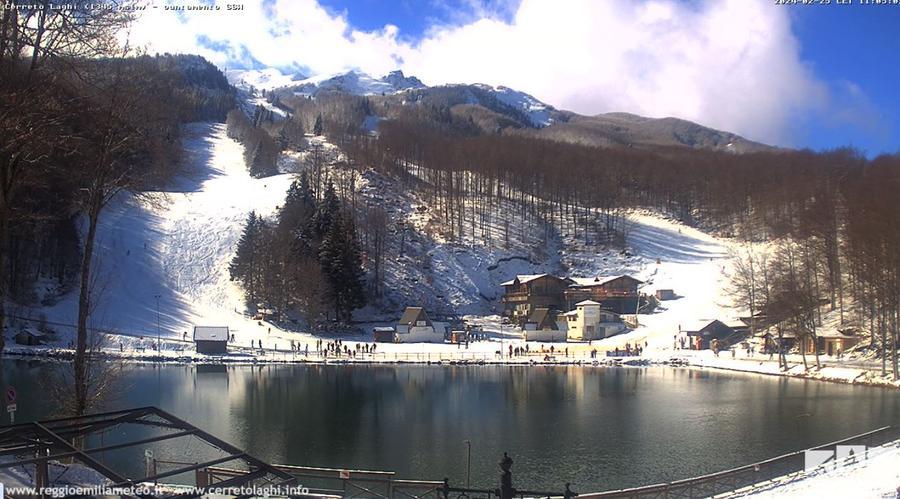 
	Cerreto Laghi vista dalla web cam di Reggio Emilia Meteo domenica 25 febbraio 2024


