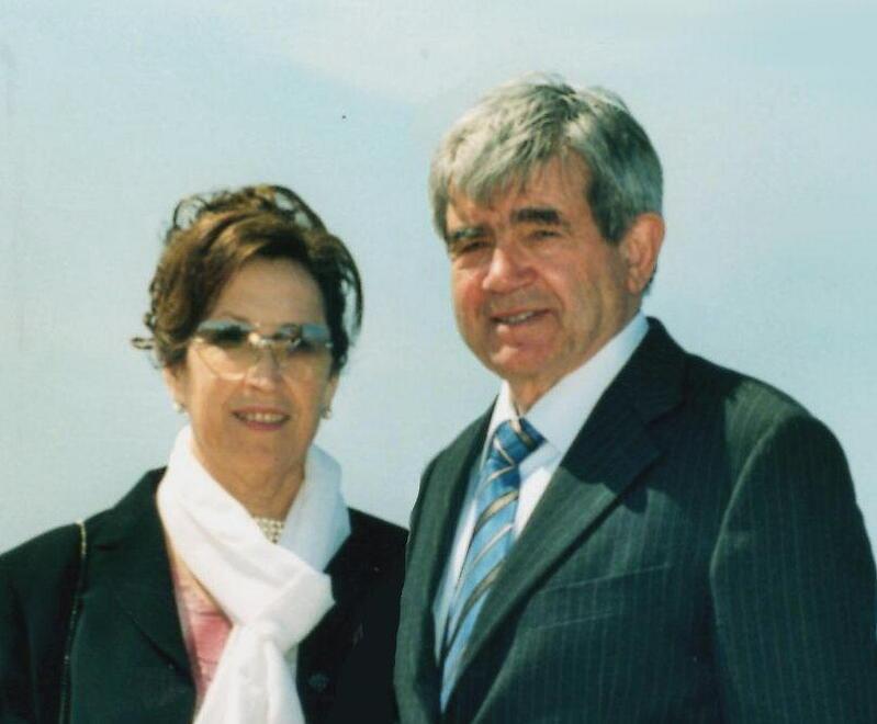 A destra Antonio Cristiani insieme alla moglie Loretta