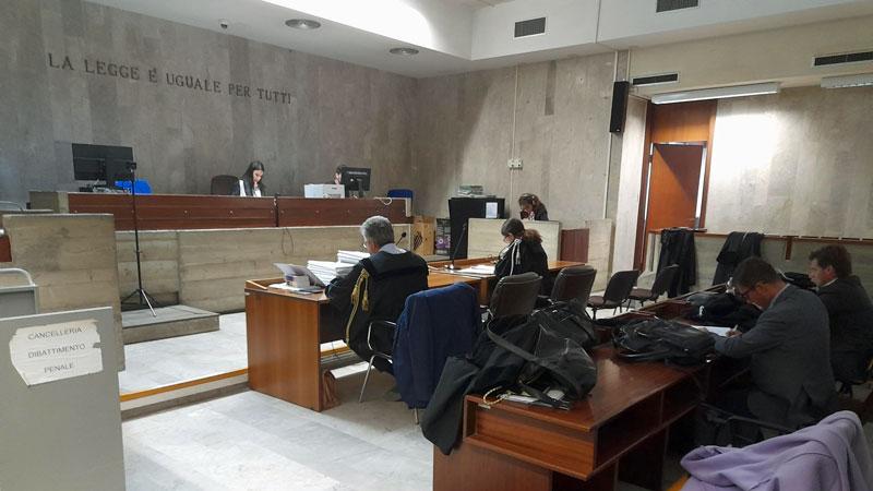 Un’aula del Tribunale di Grosseto