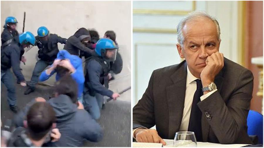 Studenti manganellati Pisa, Piantedosi: «Forniti alla magistratura i video della Digos, ma sono casi isolati»
