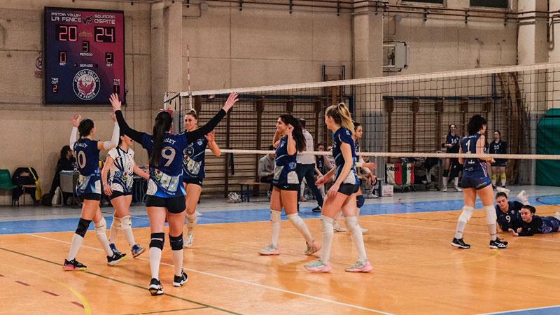 L’esultanza del Vp Volley