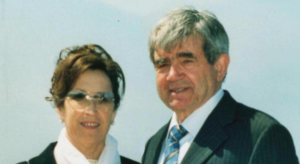 Antonio Cristiani con la moglie Loretta