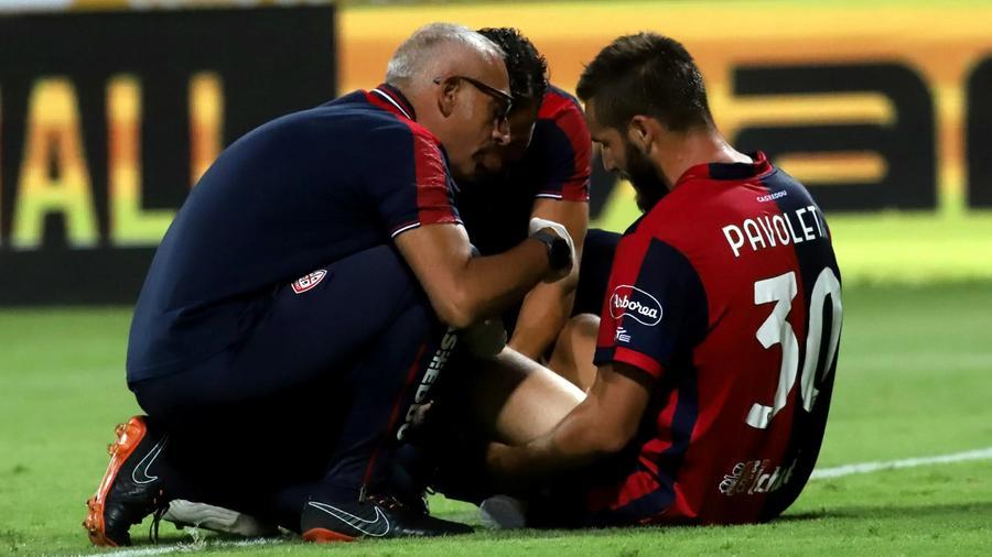 Cagliari, frattura del metatarso per Leonardo Pavoletti, starà fuori due mesi