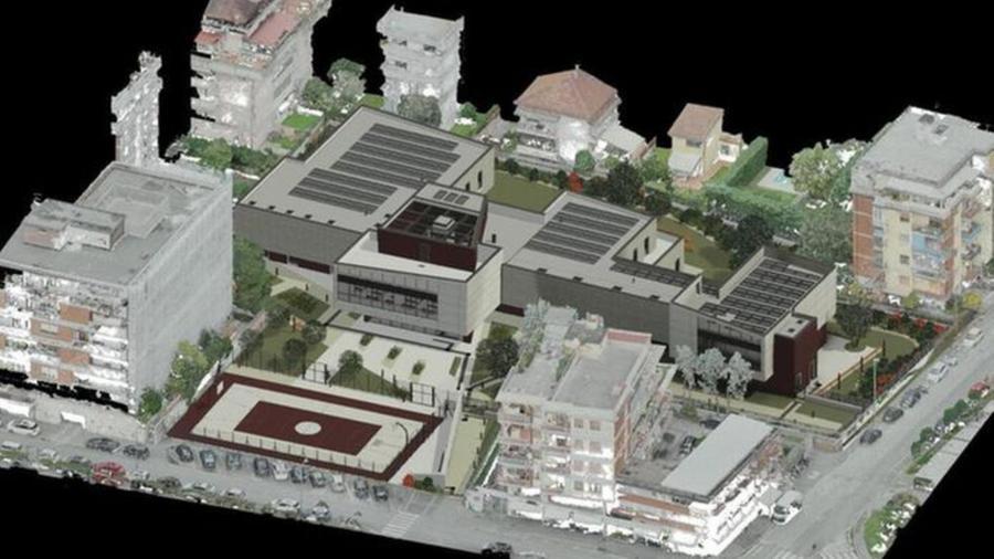
	Il rendering del nuovo plesso scolastico a Carrara

